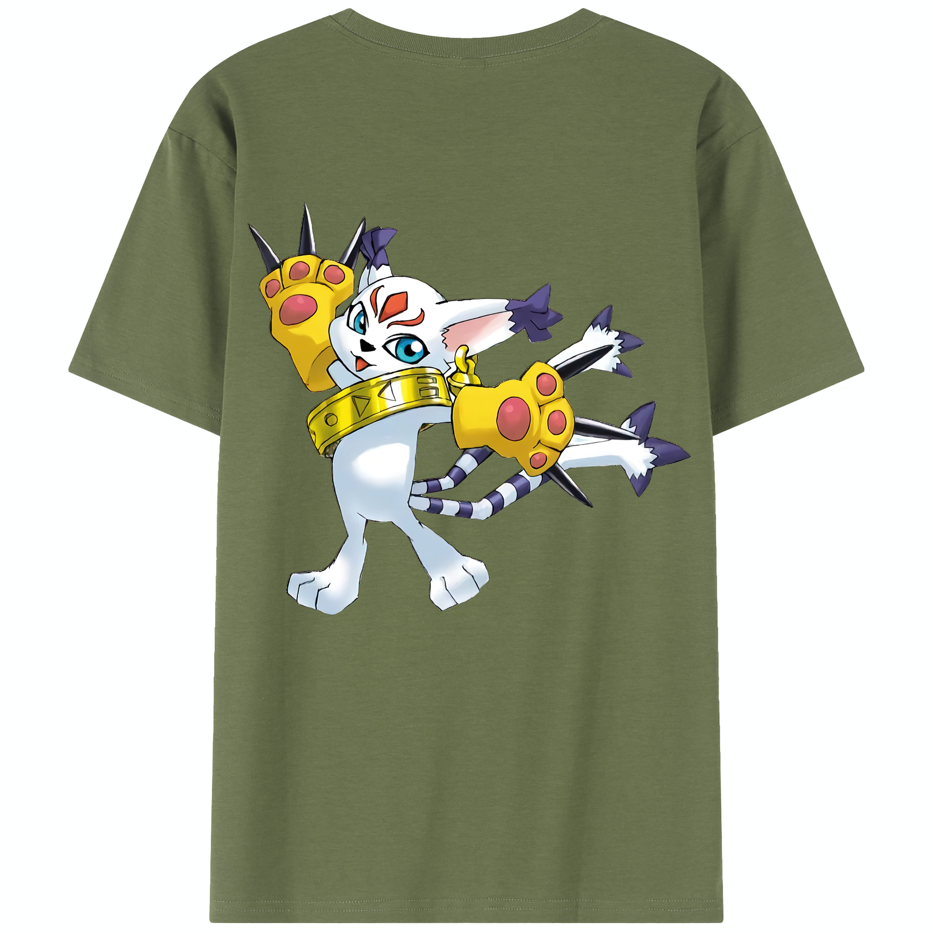 （画像用） Digimon デジタルモンスター/デジモン 綿100％半袖Tシャツ（背面プリント）